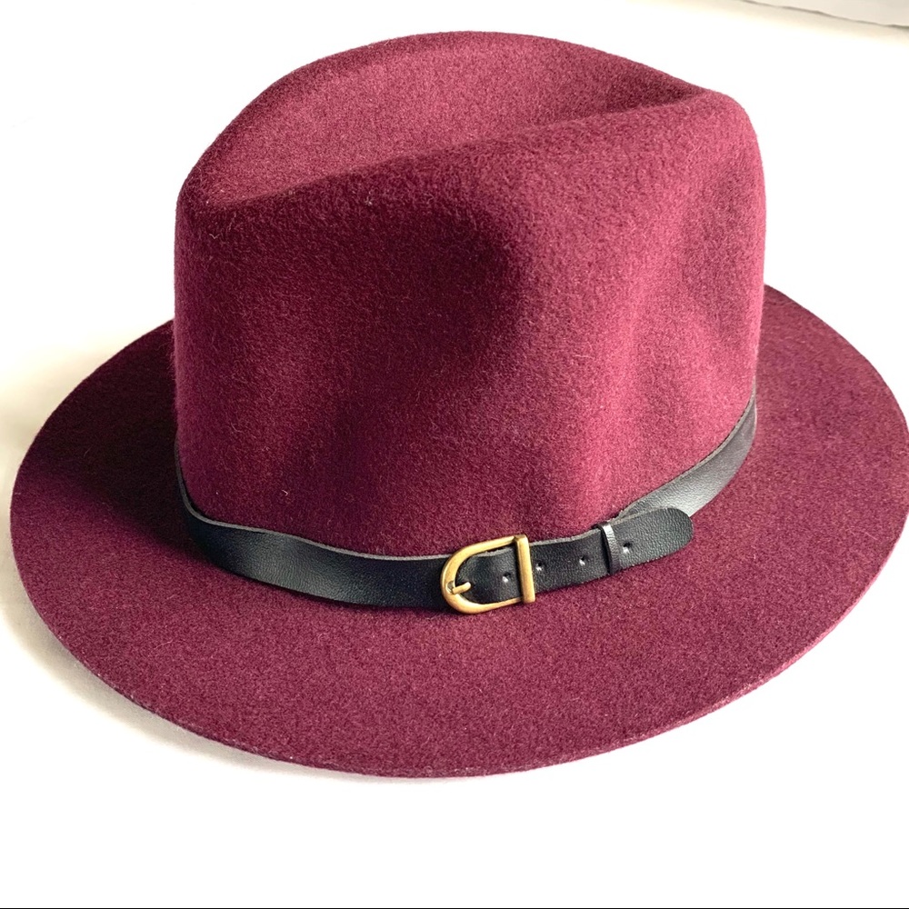 Burgundy Fedora Hat